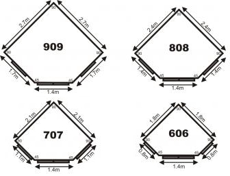 Dimensions for our corner buildings
