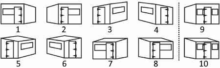 Layout options for pent sheds