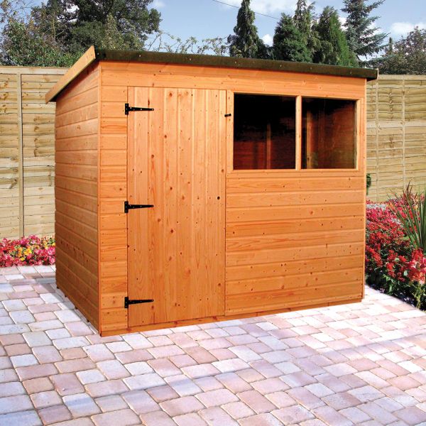 Suffolk pent roof shed