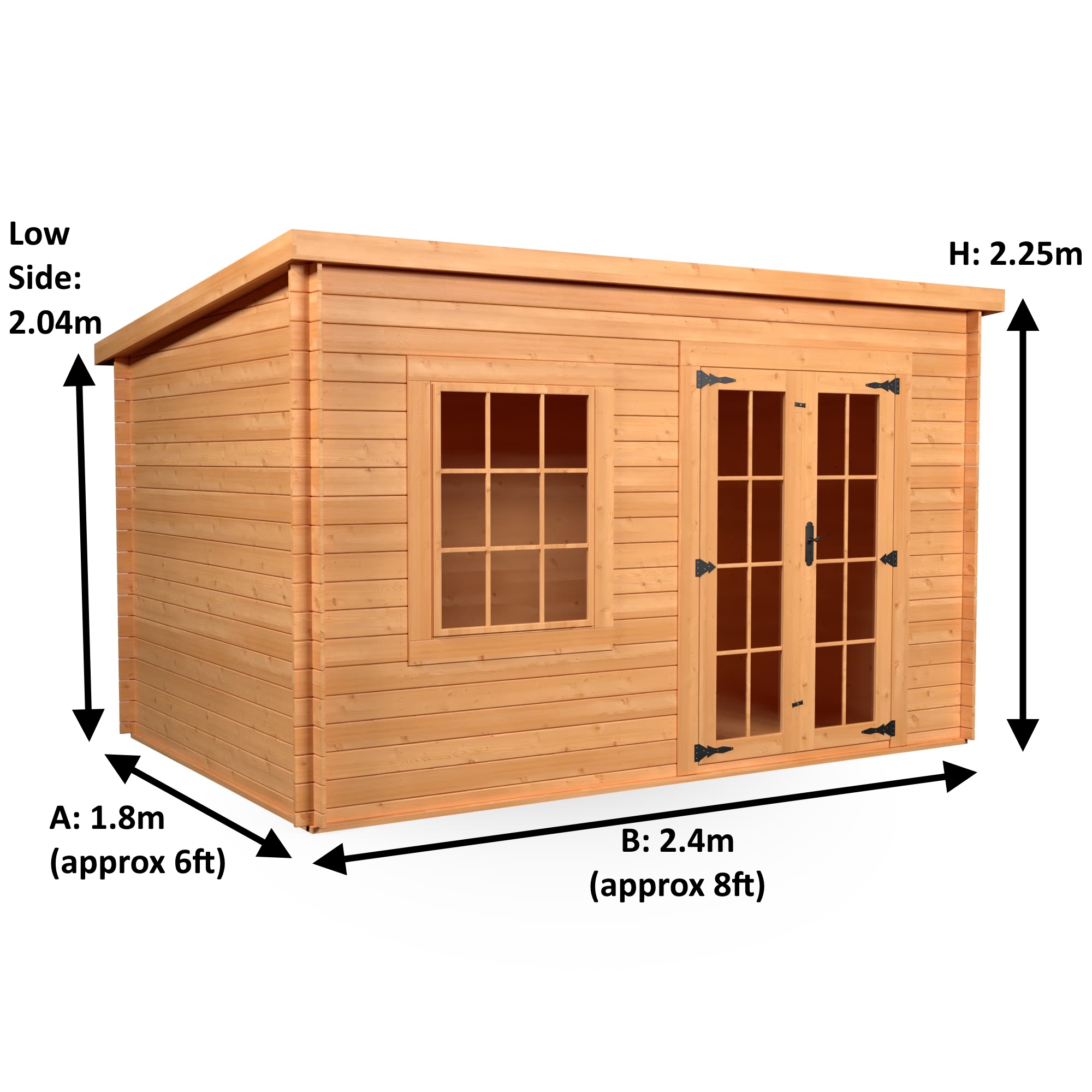 1.8x2.4 Charnwood Pent A Georgian 33mm - Image 4