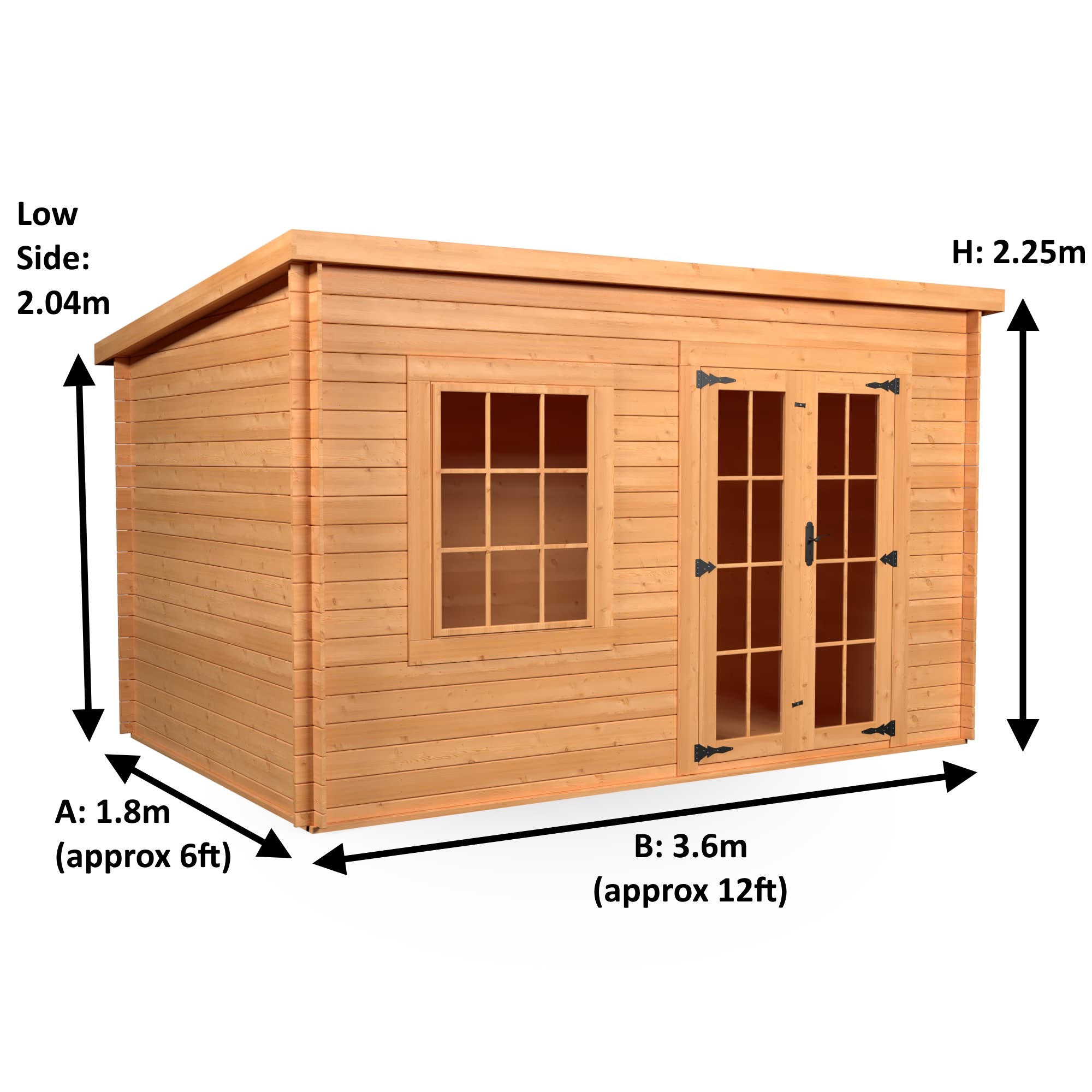 1.8x3.6 Charnwood Pent A Georgian 33mm - Image 4