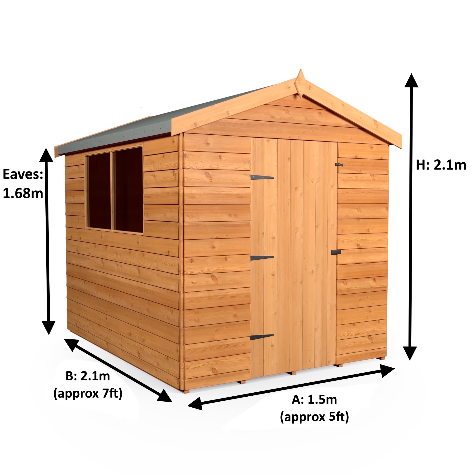 1.5x2.1 Cottage Overlap Apex (non 3D - Image 4
