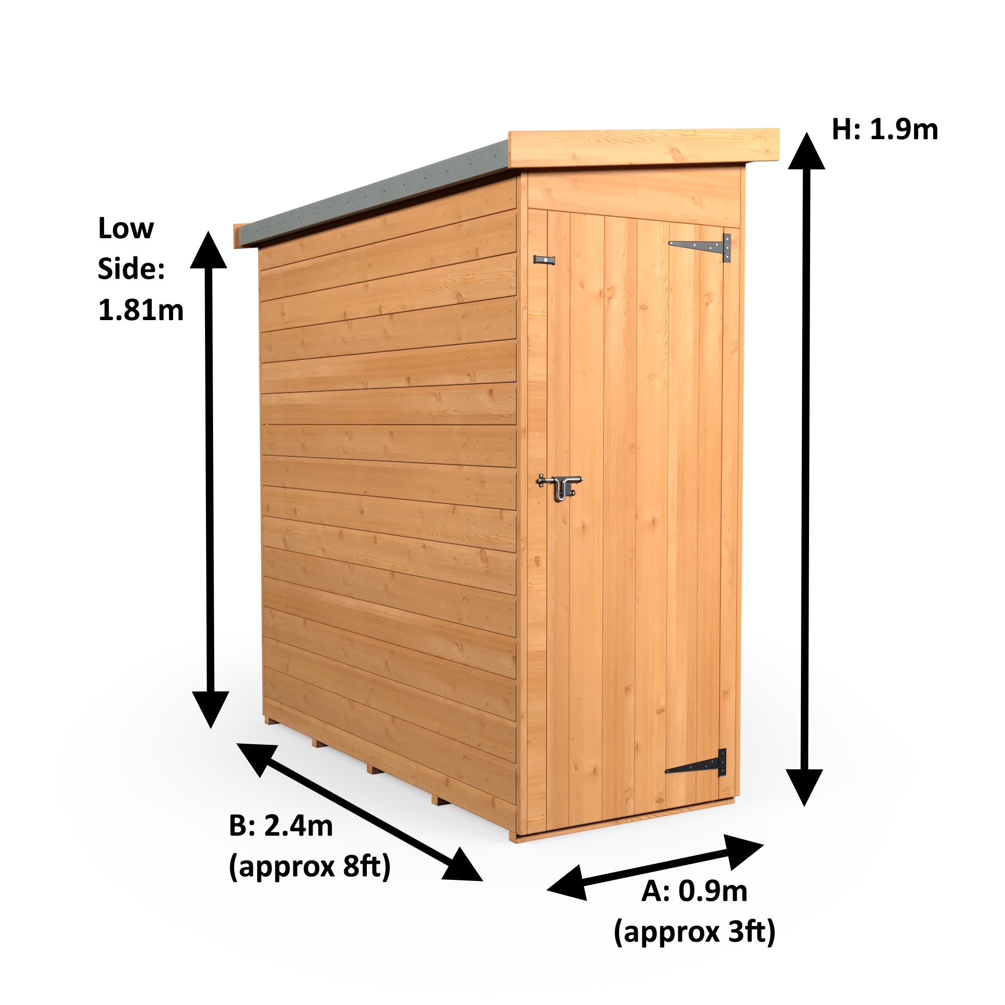 2.4x0.9 Wallshed End Door (non 3D) - Image 7